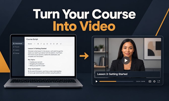 create ai elearning videos and edit course videos for your training