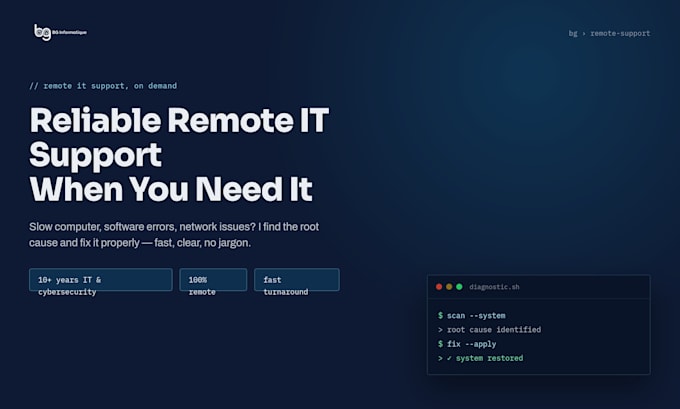 provide remote IT technical support and troubleshooting