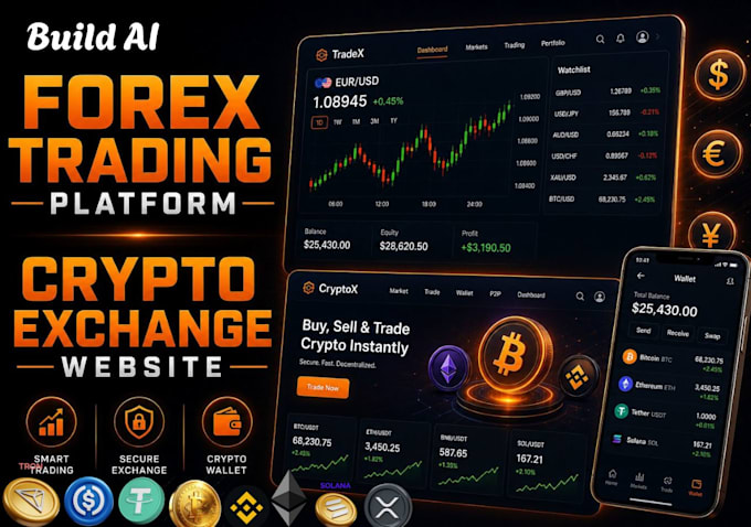 build p2p crypto exchange website, defi wallet forex crm crypto trading platform