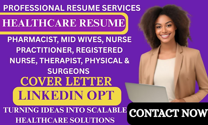 write a pharmacist, mid wives, nurse practitioner, registered nurse resume