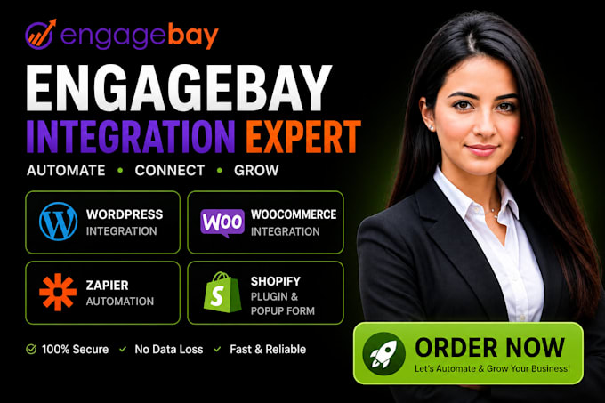 integrate engagebay wordpress woocommerce zapier make shopify plugin popup form