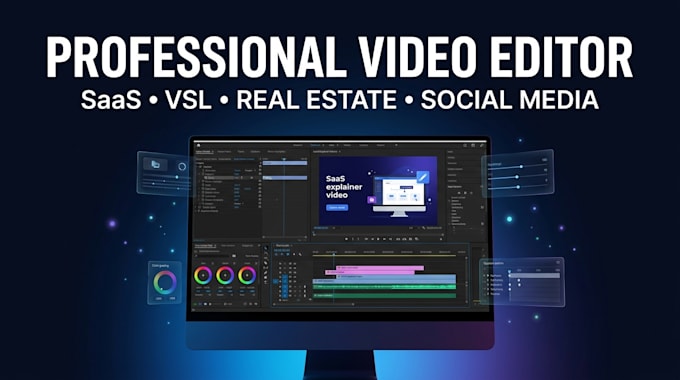 create professional saas explainer videos and video editing