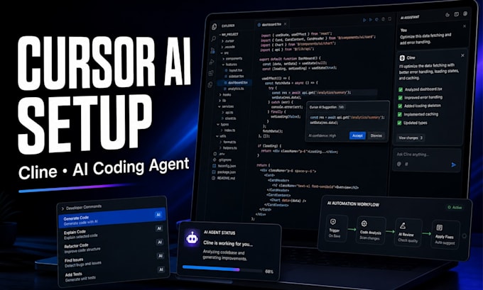 setup cursor cline ai coding agent and optimize your developer workflow