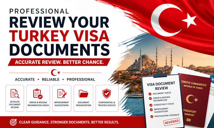 professionally review your turkey visa documents