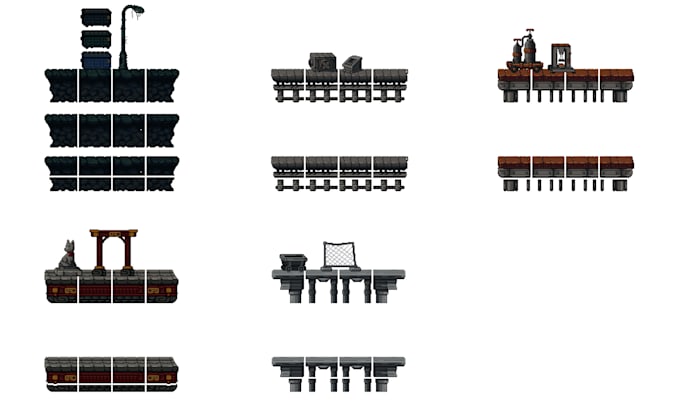 create pixel art environments backgrounds and tilesets