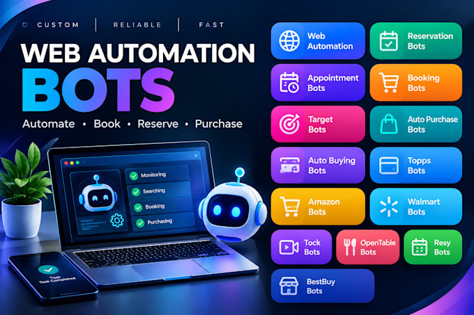 target reservation bot web auto buying bot topps bot appointment booking bot
