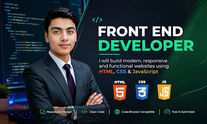 be your front end developer