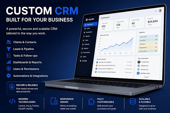 build a custom CRM system for your business