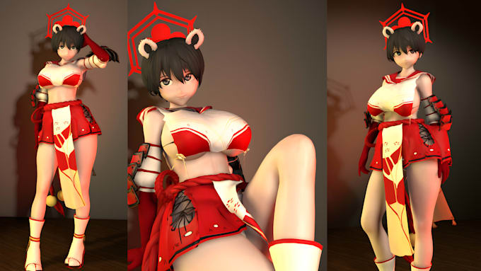 create custom koikatsu model, vrchat avatar, vr character, 3d rigging, warudo