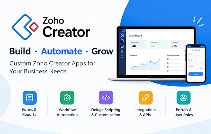 zoho creator app zoho creator expert zoho CRM zoho creator zoho deluge