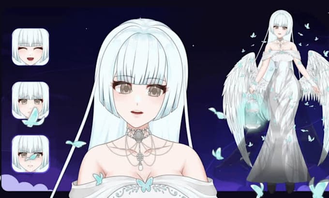 vtuber design and rig anime vtuber 3d vtuber live2d model for streaming