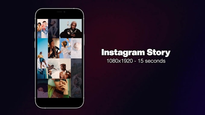 create modern and unique photo mosaic video
