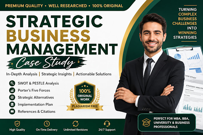 help you in strategic business management case study