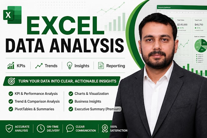 create excel formulas, pivottables, charts and reports