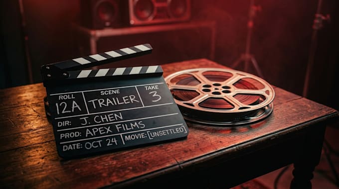 create a cinematic movie trailer with sound design
