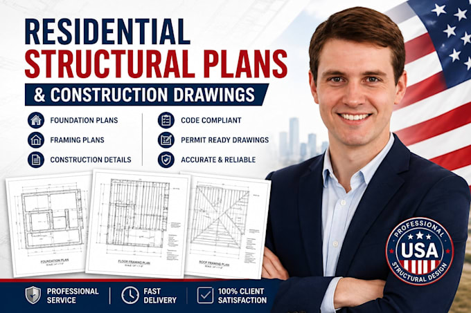 create residential structural plans and construction drawing