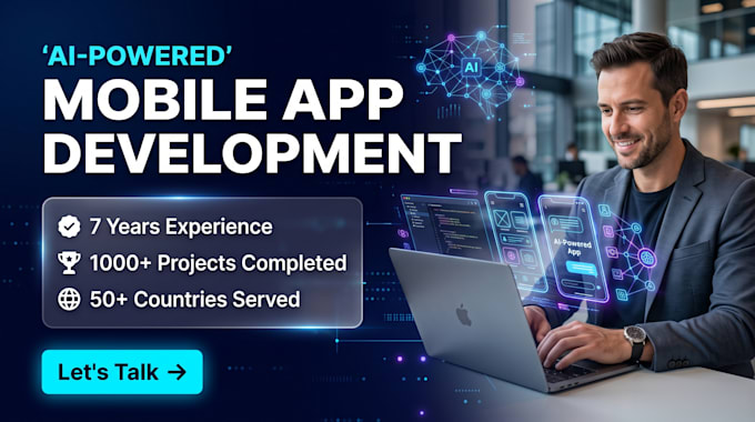 develop an ai powered mobile app for ios and android