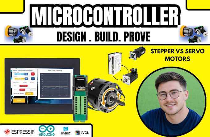 design firmware for microcontroller based stepper and servo motor control system