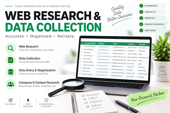 do web research and data collection