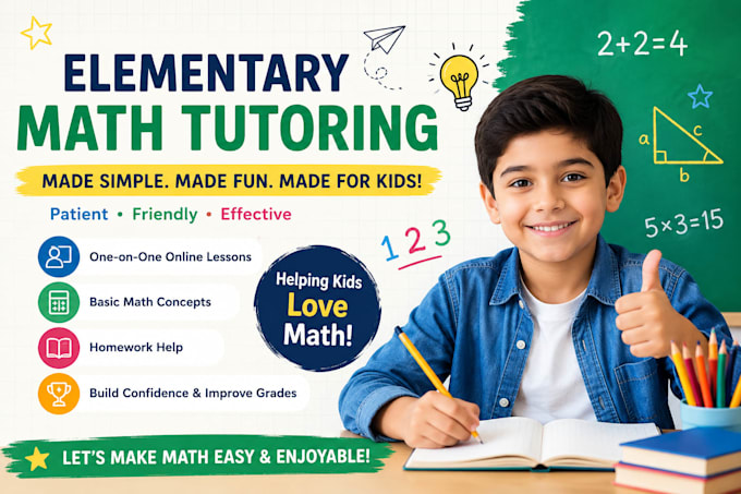 be online math tutor for elementary school