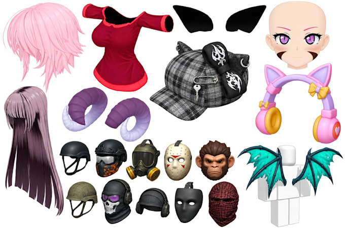 custom roblox ugc accessory 3d modeling and optimization