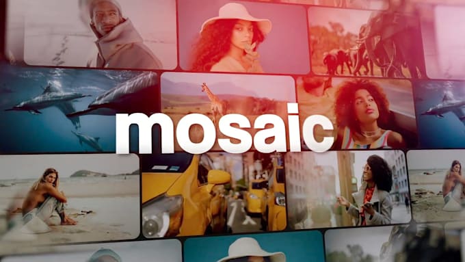 create amazing modern mosaic multi photo video