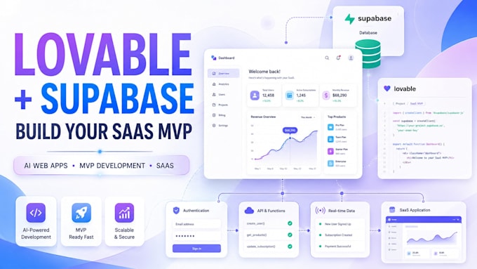 build a lovable app with supabase for your saas or mvp