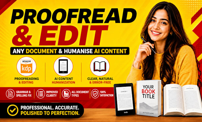 proofread ,edit and humanize your ai content professionally