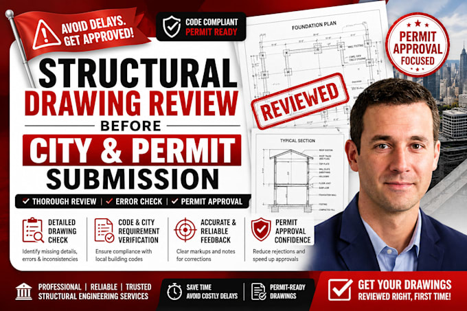 do structural drawing review before city and permit submission
