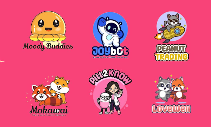 design a cute custom kawaii character, mascot logo