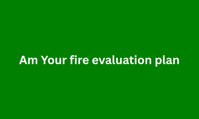 design a professional fire evacuation plan, fire exit plan, and safety map