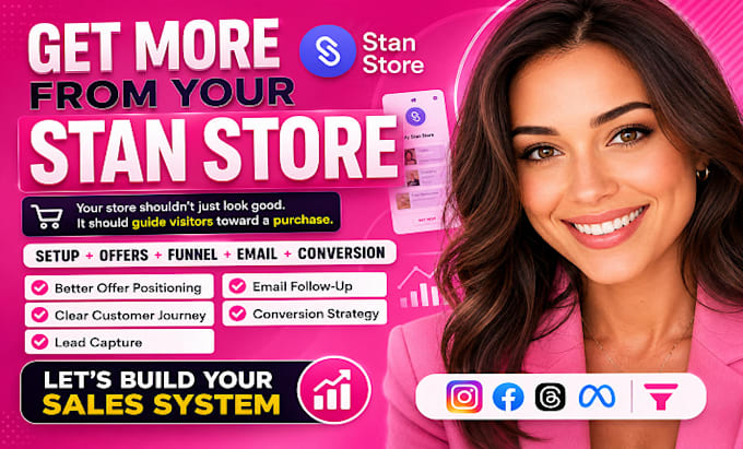 do stan store setup, marketing, email marketing to drive more sales and revenue