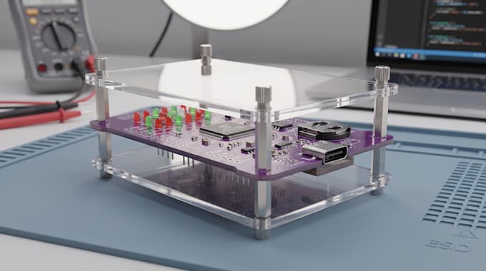 design pcb casing, pcb electronic enclosure and 3d printing product model