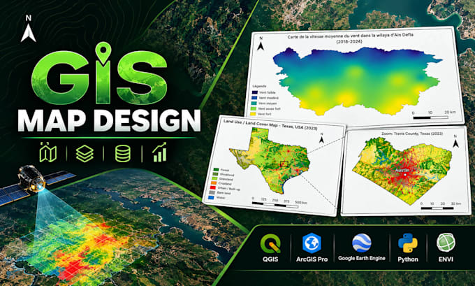 create professional maps using qgis or arcgis