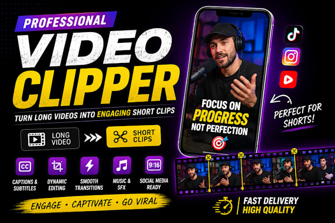 be your professional video clipper for engaging short videos