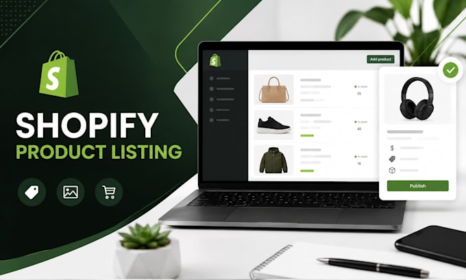 do shopify product listing, upload and SEO optimization shopify product listing