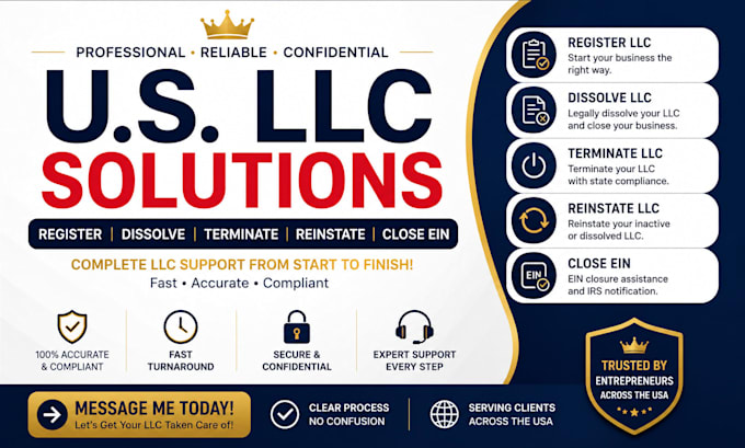 register US llc dissolve terminate llc reinstate llc dissolution close ein