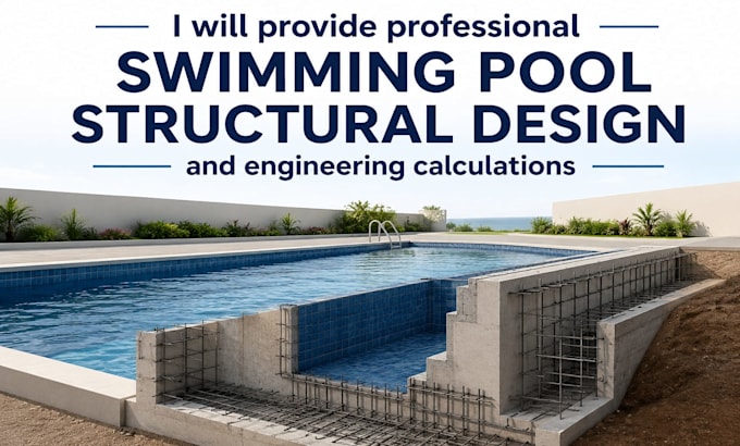 provide professional swimming pool structural design and engineering calculation