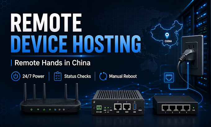 provide remote device hosting and hands support in china