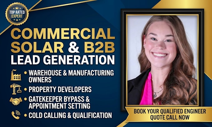 do commercial solar b2b lead generation cold calling appointment setter in US