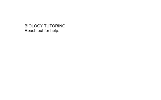 teach biology for college