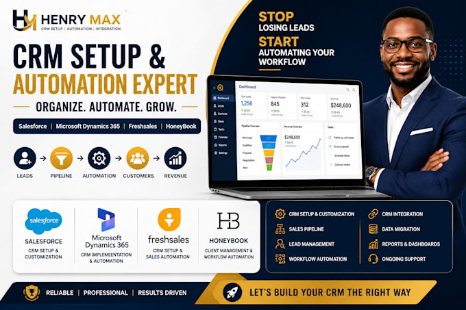 setup salesforce microsoft dynamics 365 freshsales honeybook CRM