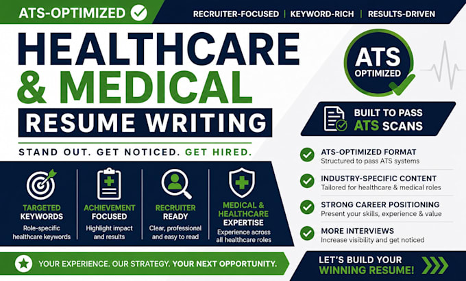 write an ats optimized healthcare resume