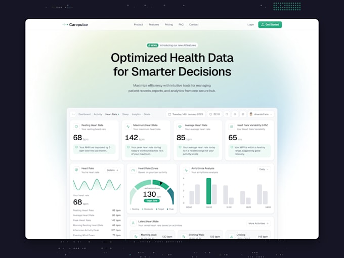 develop a modern framer website for your saas