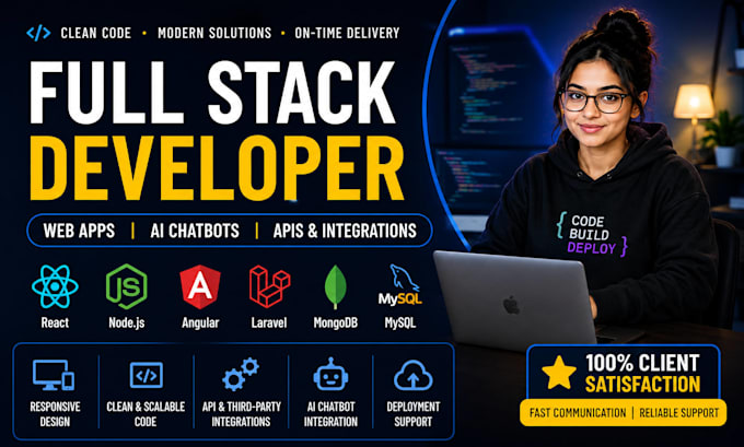 build custom website and full stack saas as full stack developer