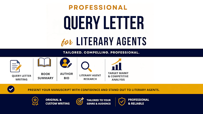 write a professional query letter for literary agents