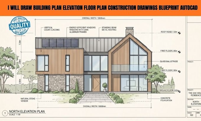 draw building plan elevation floor plan construction drawings blueprint autocad