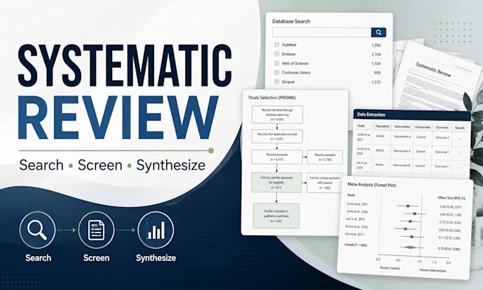 conduct a systematic review and meta analysis