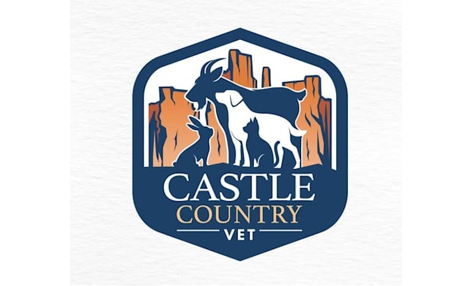 design professional veterinary clinic catering logo