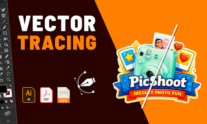 vectorize your logo or image into a clean vector file